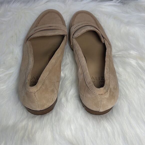 Naturalizer Juliette 2 Tan Suede Penny Loafer Flats Sz 8M - Picture 3 of 6